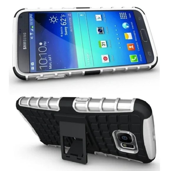 [NEW] SAMSUNG GALAXY S6 Dual Layer Rugged Tough Shockproof Case Support Stand - Picture 1 of 5